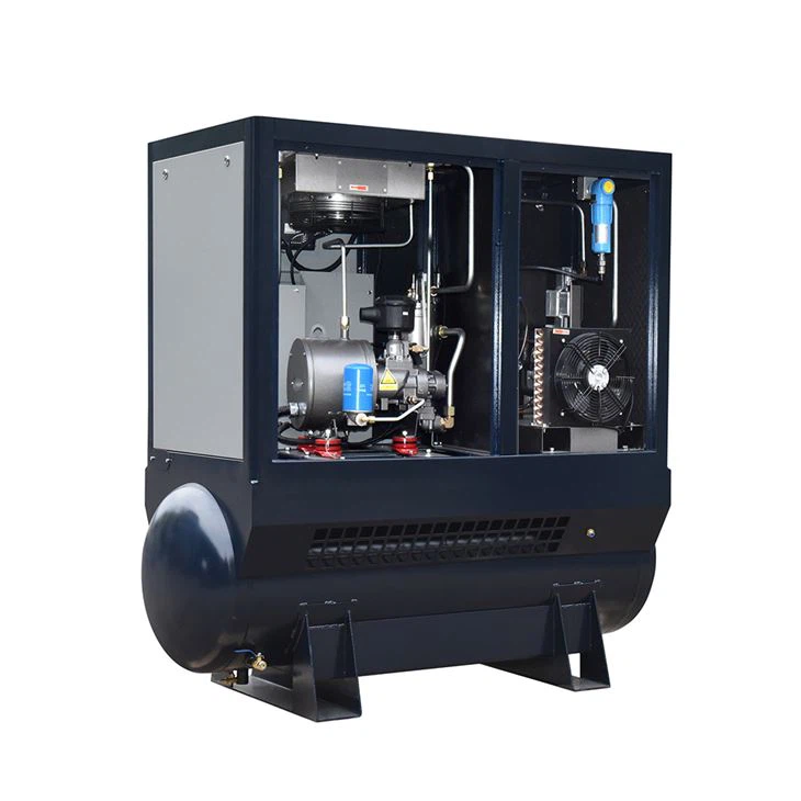 inside view of combine air compressor